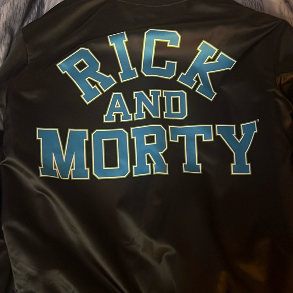 Rick & Morty chalk line jacket